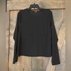 Old Navy Long Sleeve Double Layered Sculpting Top